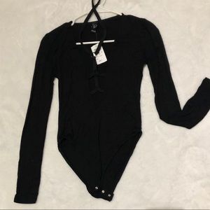 Black Windsor body suit